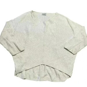 Urban Outfitters Cream Waffle knit Oversized Sweater Size XS Runs Huge Cozy NWOT